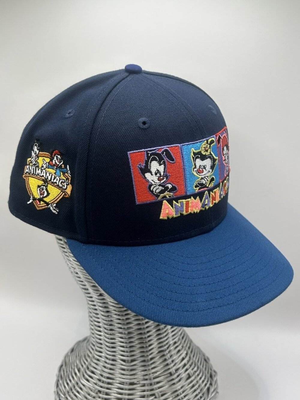 Animaniacs New Era 59FIFTY Fitted Hat 7 3/4 Yakko Wakko Dot Warner Bros Cap Rare